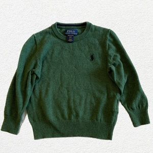 Polo by Ralph Lauren green knit sweater- 2T